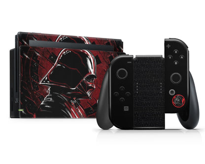 Lux Skins Nintendo Switch Star Wars Darth Vader Red Full Set Skins - Pop culture Star Wars Skin