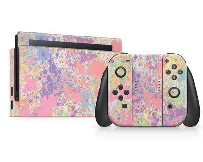 Lux Skins Nintendo Switch Paint Splatter Art Classic no logo Skins - Art Artwork Skin