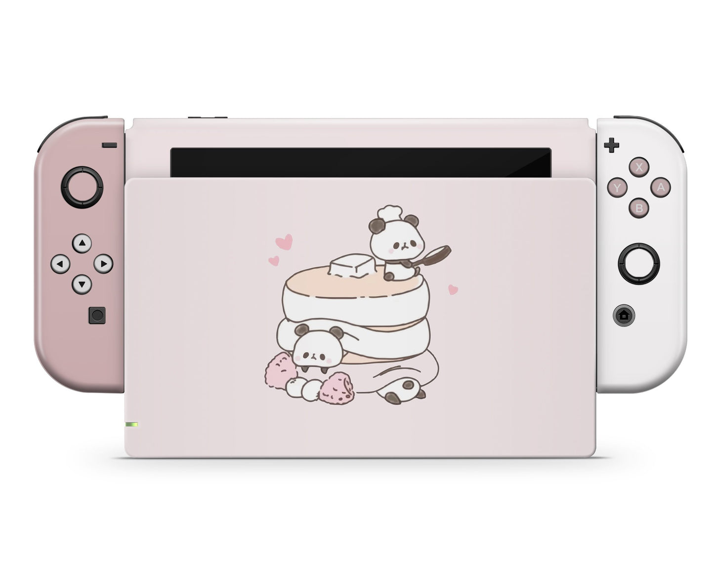 Lux Skins Nintendo Switch Cute Panda Pancakes Full Set Skins - Art Animals Skin