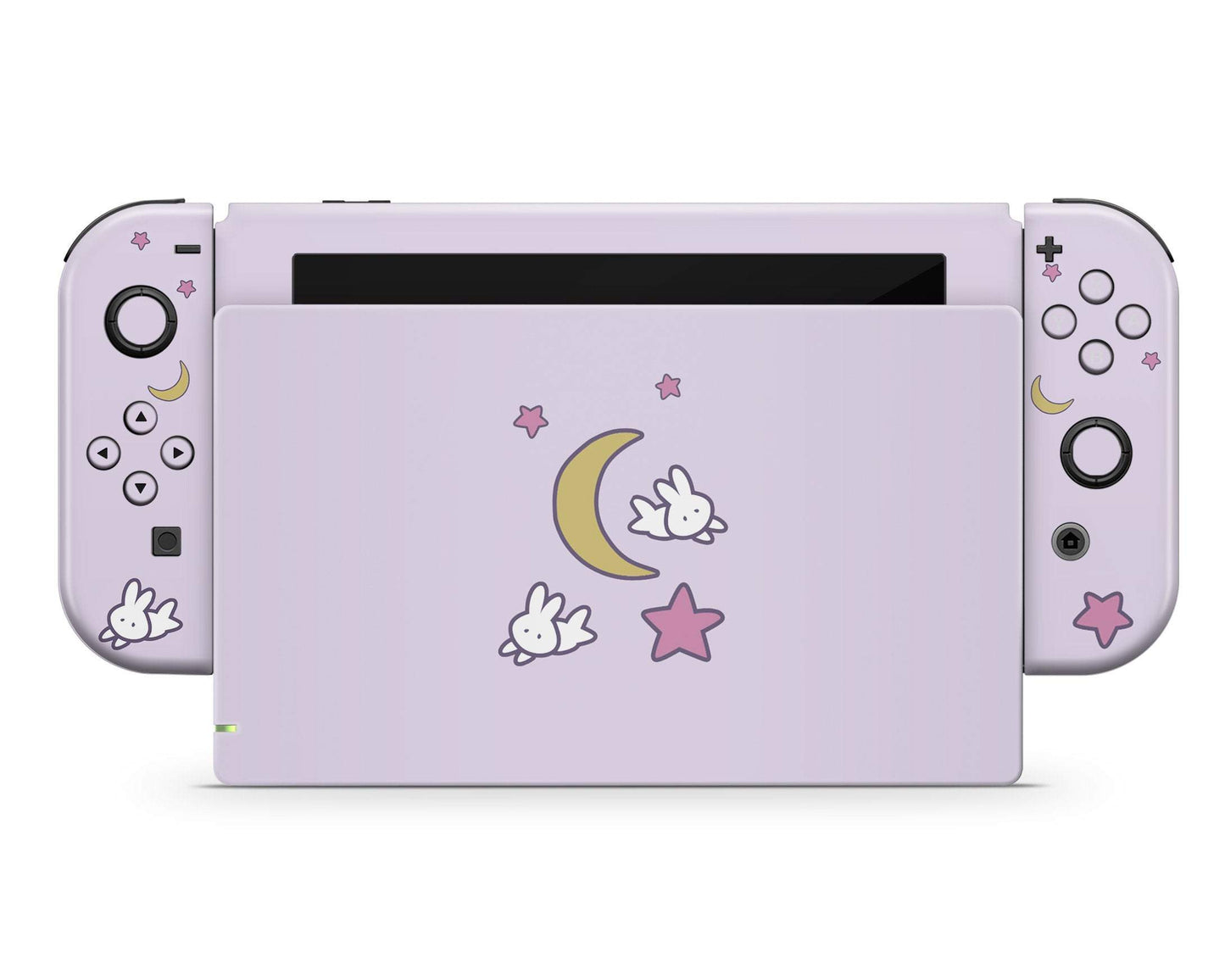 Lux Skins Nintendo Switch Sailor Moon Purple Minimalist Full Set Skins - Pop culture Sailor Moon Skin