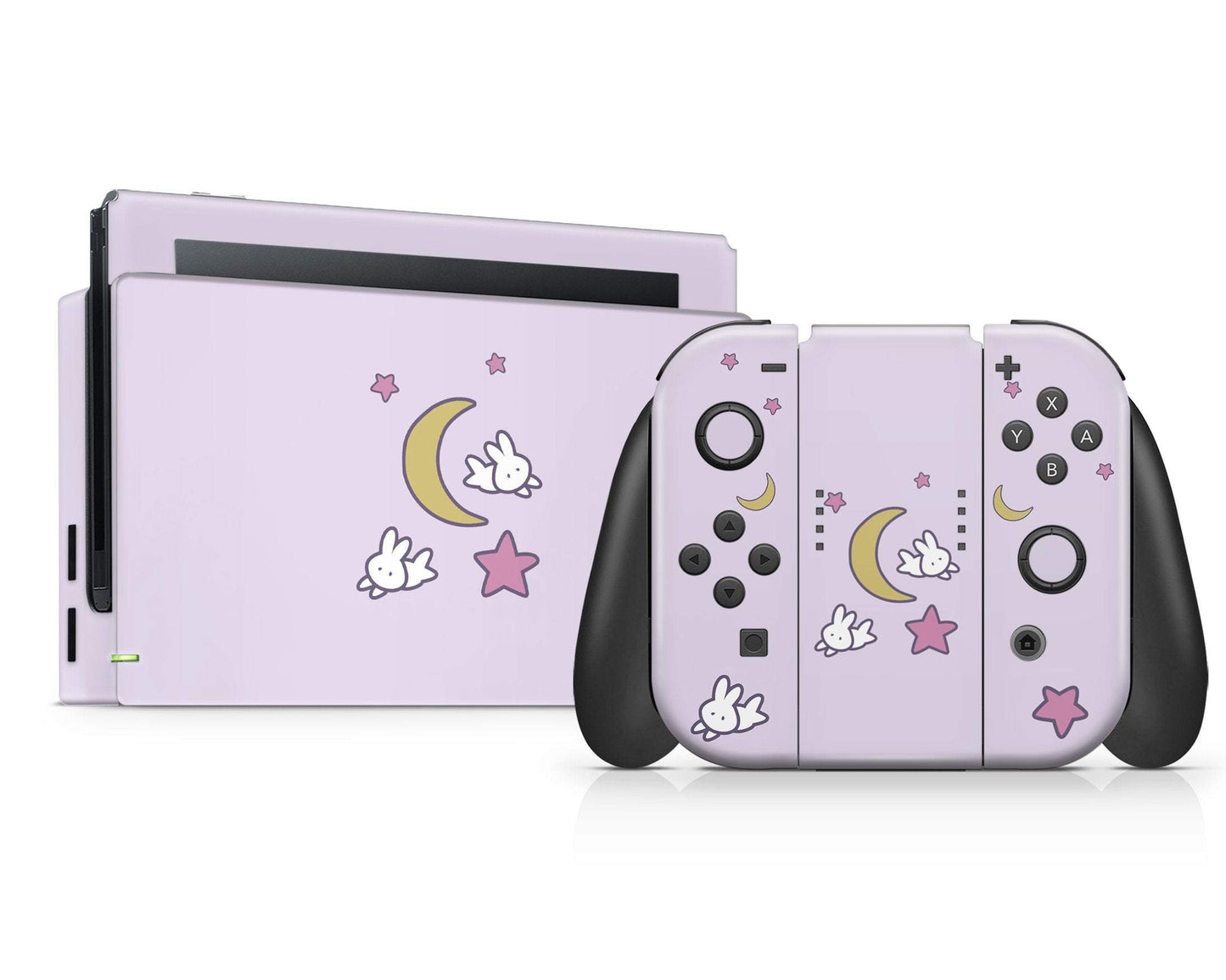 Lux Skins Nintendo Switch Sailor Moon Purple Minimalist Full Set Skins - Pop culture Sailor Moon Skin