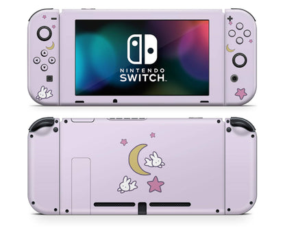 Lux Skins Nintendo Switch Sailor Moon Purple Minimalist Full Set Skins - Pop culture Sailor Moon Skin