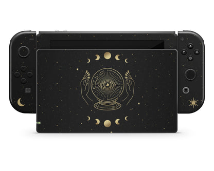 Lux Skins Nintendo Switch Crystal Ball All Seeing Eye Tarot Card Full Set Skins - Pattern Abstract Skin