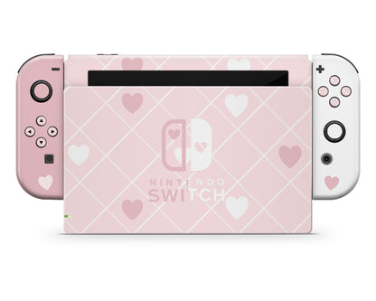 Love de Rosie Plaid Nintendo Switch OLED Skin