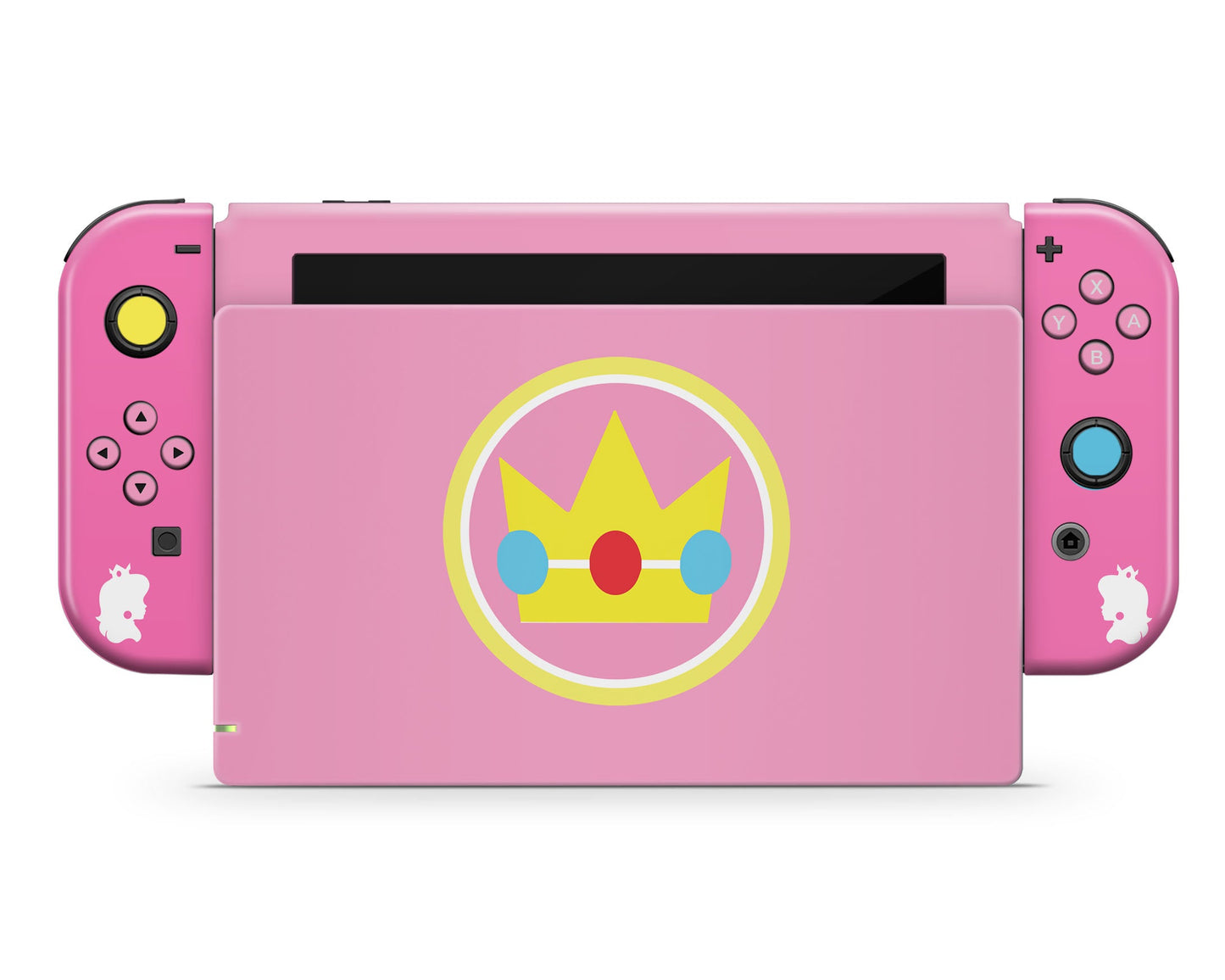 Lux Skins Nintendo Switch Princess Peach Minimalist Full Set Skins - Pop Culture Mario Skin