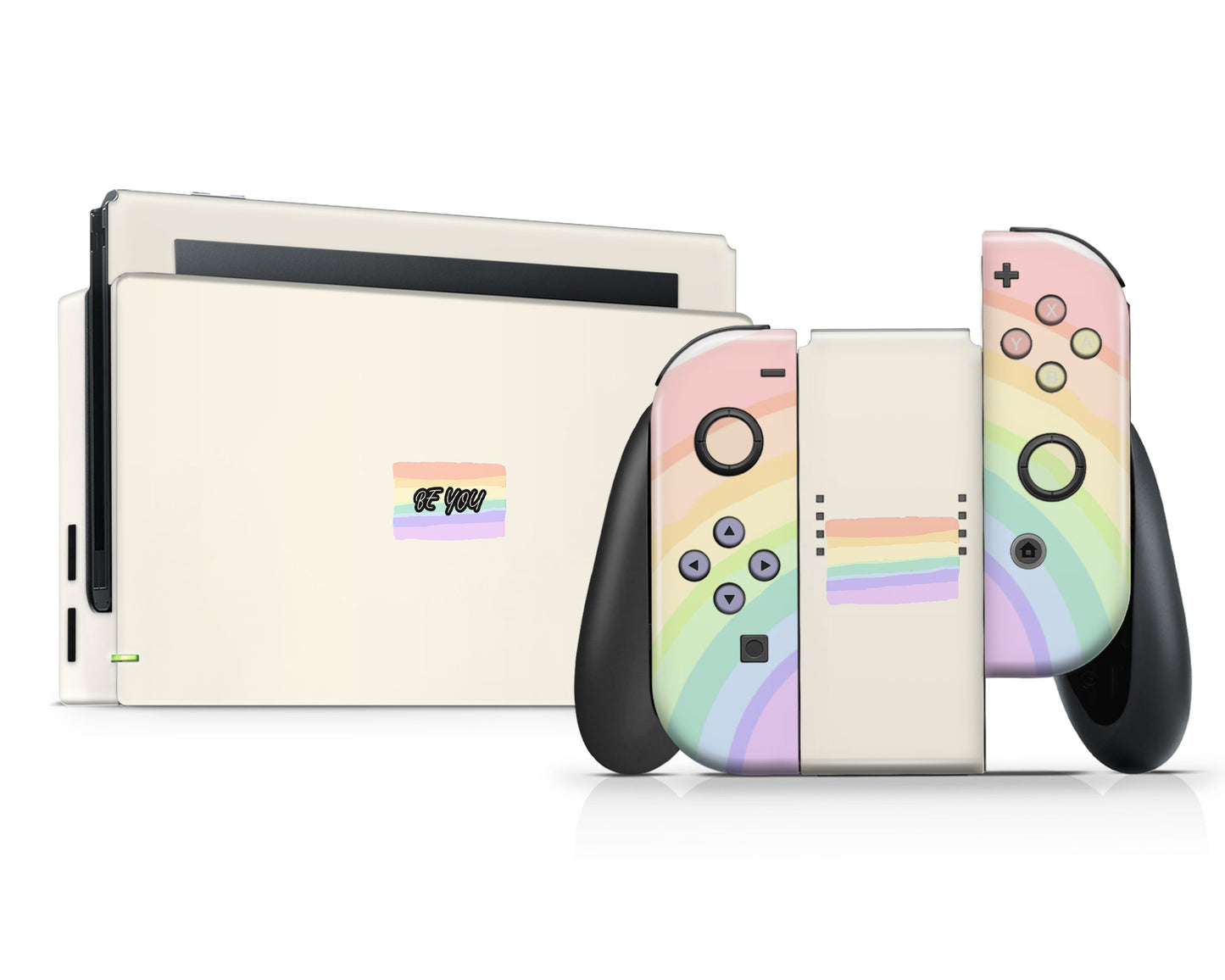 Lux Skins Nintendo Switch LGBT Rainbow Flag Full Set Skins - Art Pride Series Skin