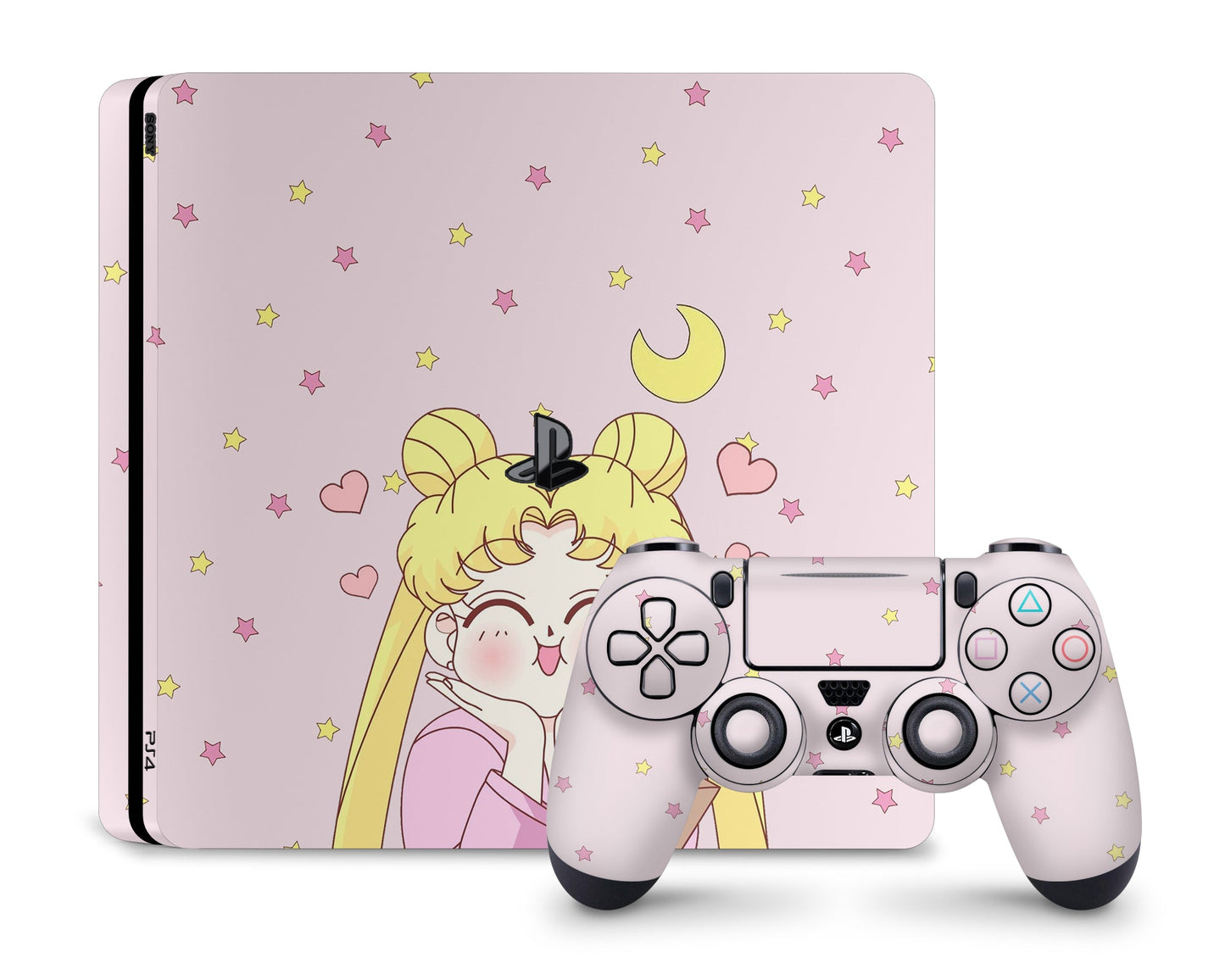 Lux Skins PS4 Sailor Moon Star Hearts PS4 Skins - Pop culture Sailor Moon Skin