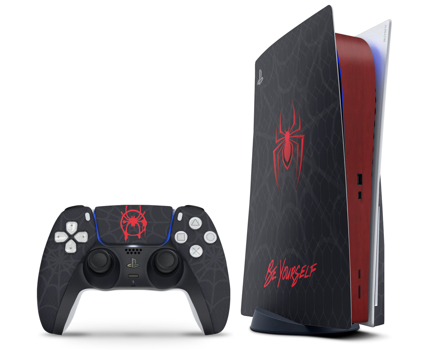 Spiderman Miles Morales PS5 Skin – Lux Skins Official