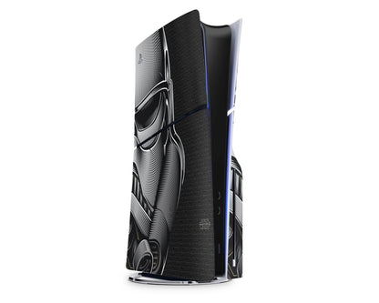 Lux Skins PS5 Slim Star Wars Stormtrooper Black PS5 Slim Skins - Pop culture Star Wars Skin