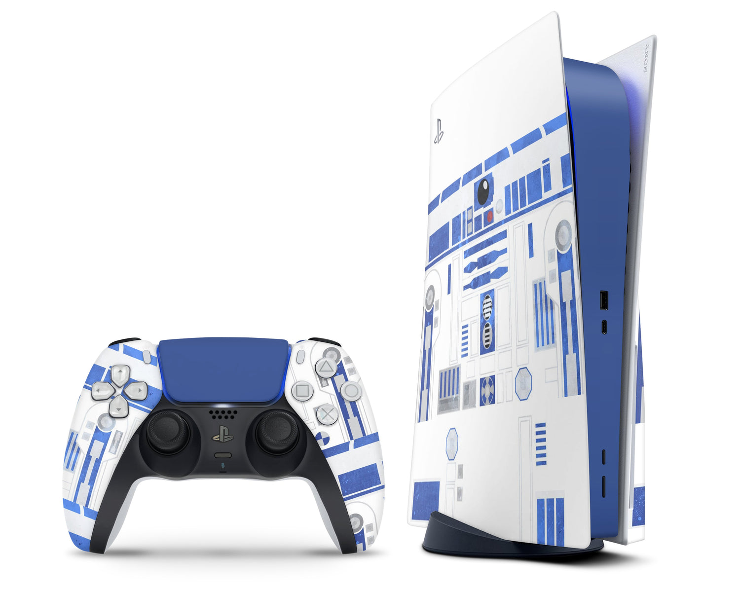  PS5 Disk Console Vader from Starwars Skin Decal Vinal Sticker +  2 Controller Skins Set : Video Games