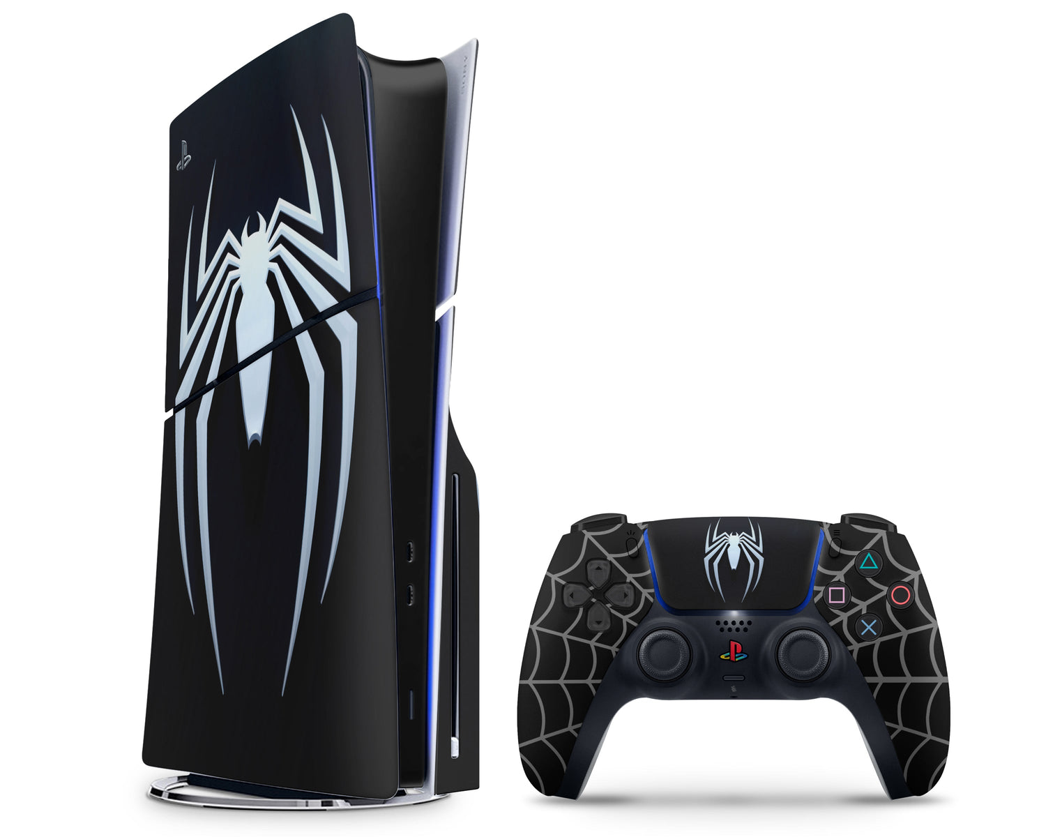 Black Marvel Spider-man 2 PS5 Slim Skin