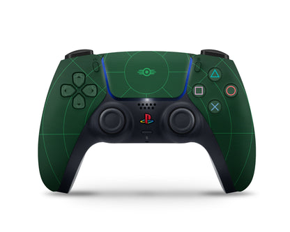 Lux Skins PS5 Slim Fallout Minimalistic Green PS5 Slim Skins - Pop culture Fallout Skin