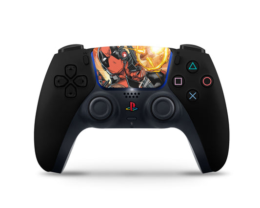 Lux Skins PS5 Deadpool Cartoon PS5 Skins - Pop culture Comics Skin