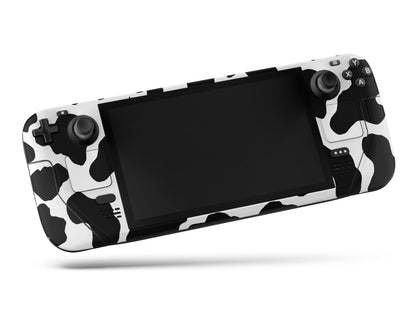 Lux Skins Steam Deck Cow Print Full Set +Tempered Glass Skins - Art Animals Skin