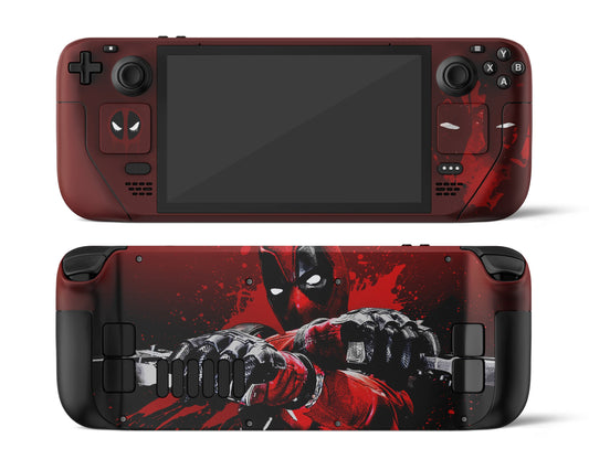 Lux Skins Steam Deck Deadpool Artistic Full Set Skins - Pop culture Comics Skin