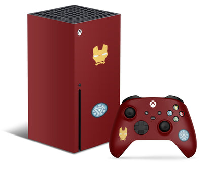 Lux Skins Xbox Series X Iron Man with Chestplate Xbox Series X Skins - Pop culture Comics & S Skin