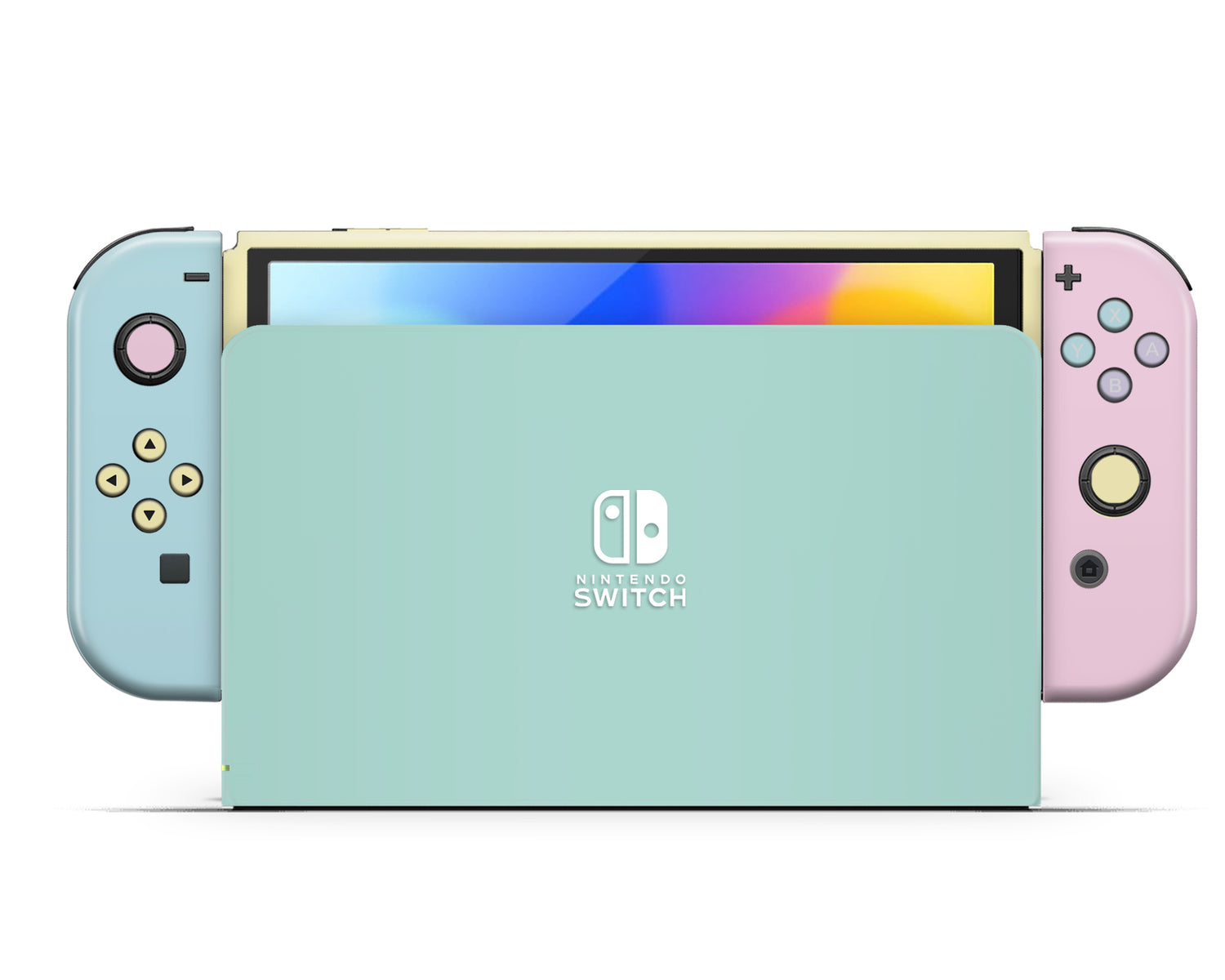 Retro Pastels Nintendo Switch OLED Skin