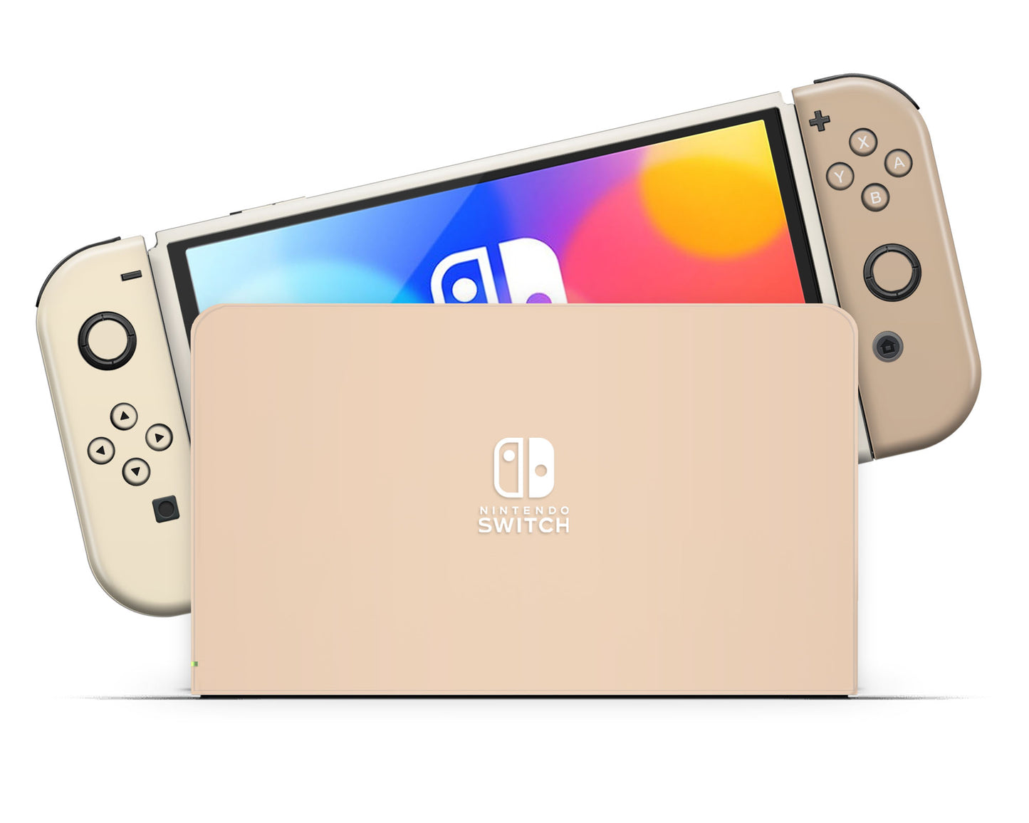 Creme Caramel Nintendo Switch OLED Skin