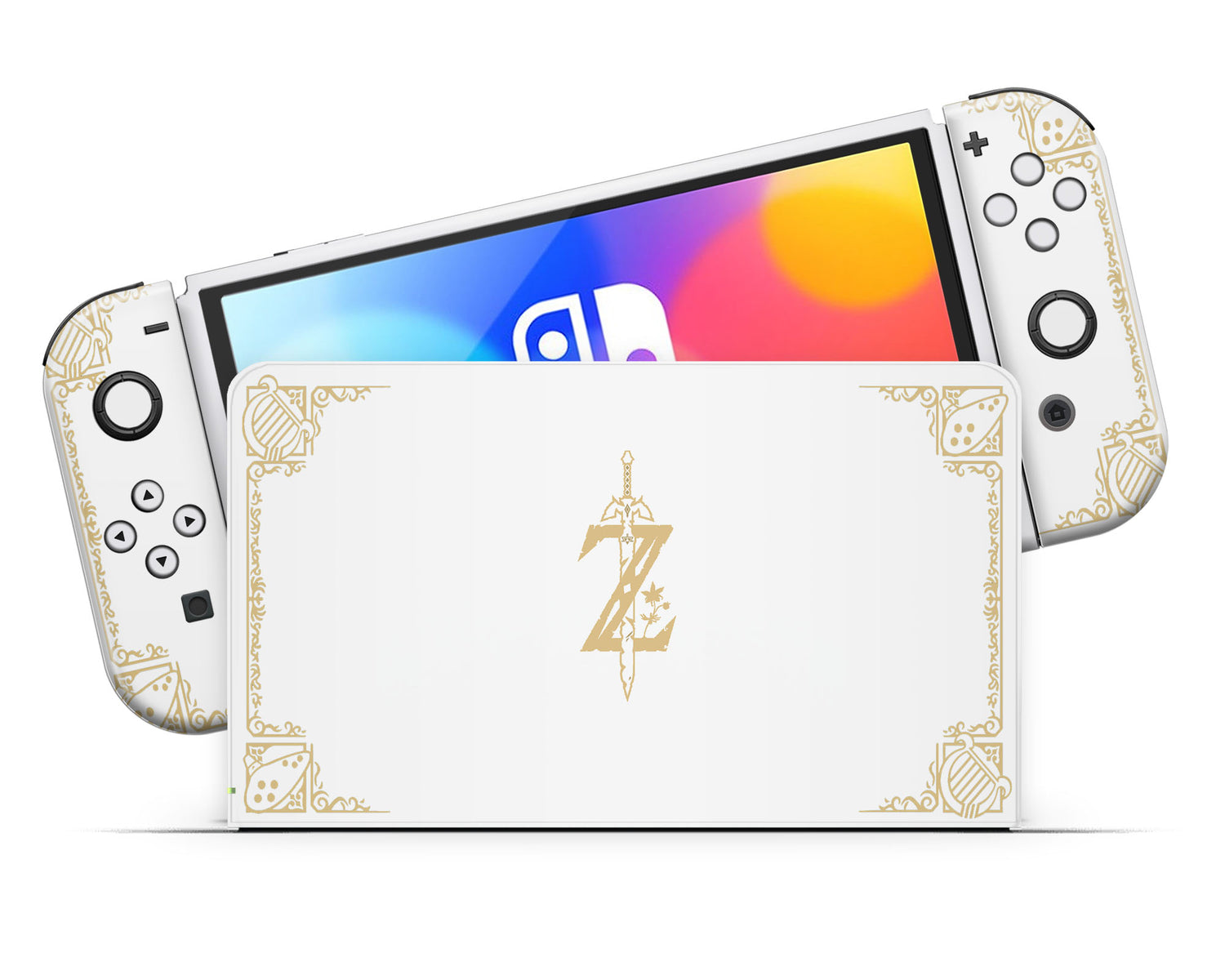 Legend of Zelda White Gold Nintendo Switch Lite Skin – Lux Skins Official